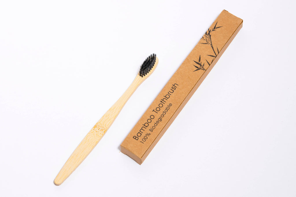 Bamboo Toothbrush with Charcoal Infusion