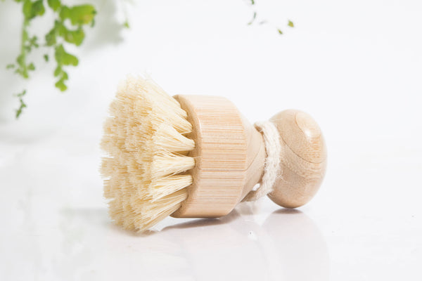 Bamboo & Hemp Kitchen Dish & Veggie Scrub Brush