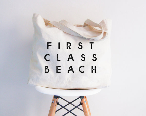 First Class Beach XL Tote Bag
