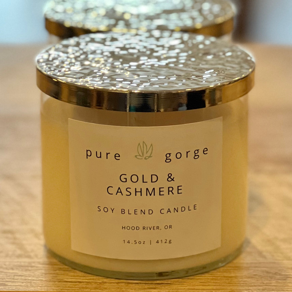 14.5 oz Candle - GOLD & CASHMERE