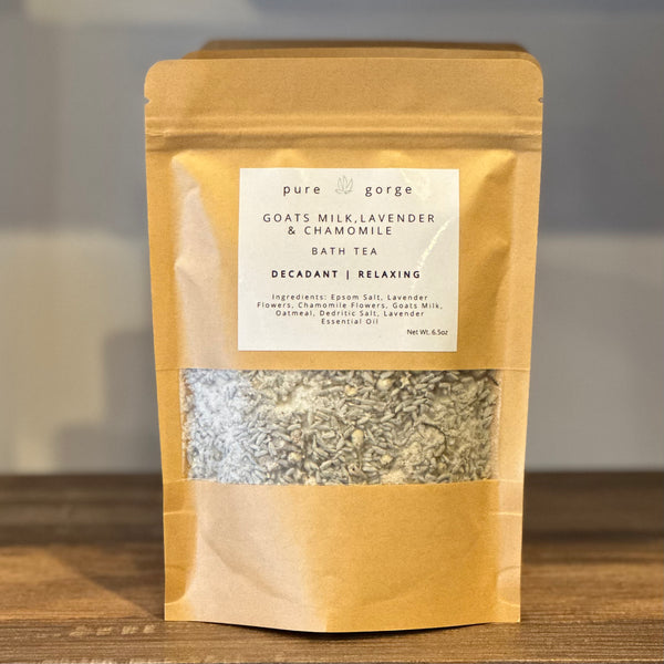 Bath Tea - Goats Milk, Lavender & Chamomile - DECADENT | RELAXING