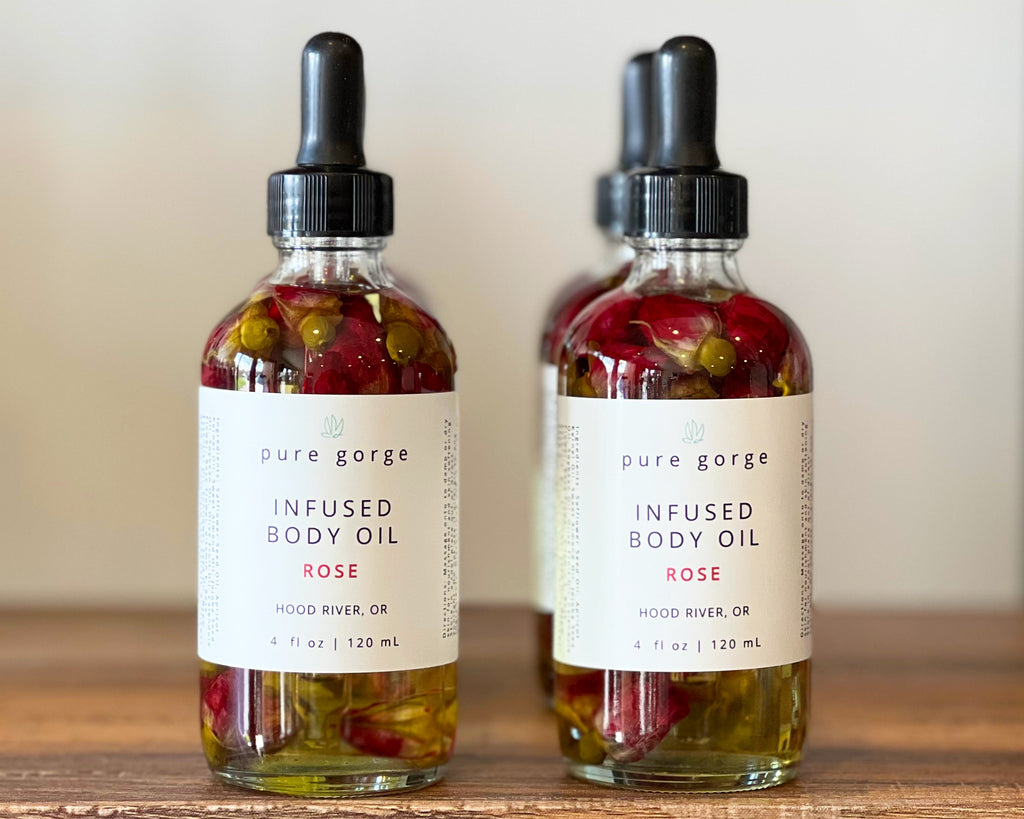 Organic Rose Infused Oil – Tal-O