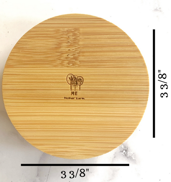 WIDE Solid Bamboo Mason Jar Lids