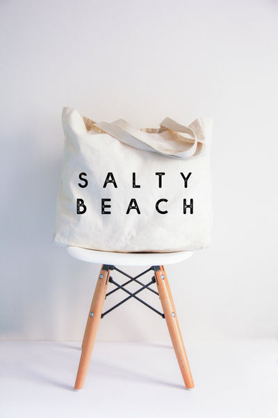 Salty Beach XL Tote Bag